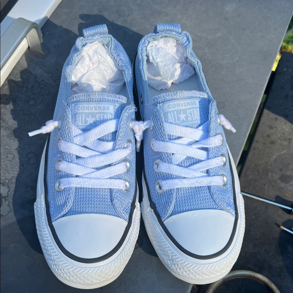 Converse Light Blue All Star Sneakers